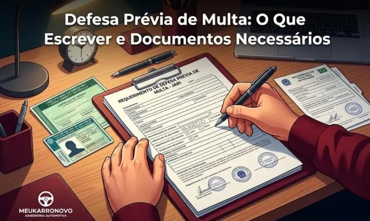 Defesa Prévia de Multa: O Que Escrever e Documentos Necessários
