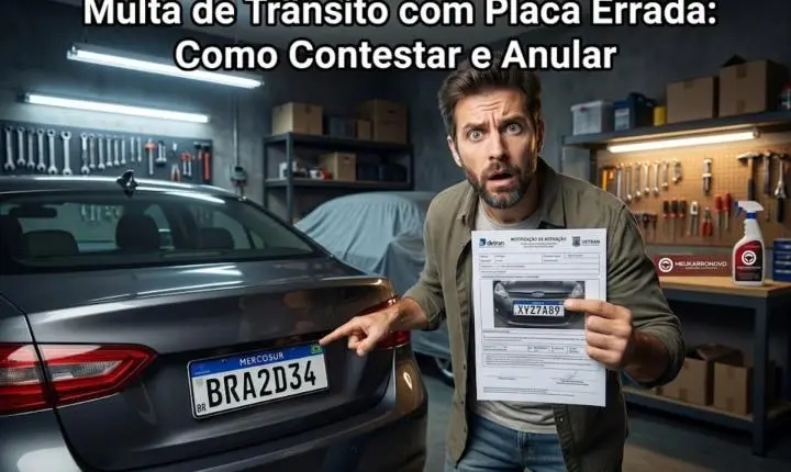 Multa de Trânsito com Placa Errada: Como Contestar e Anular