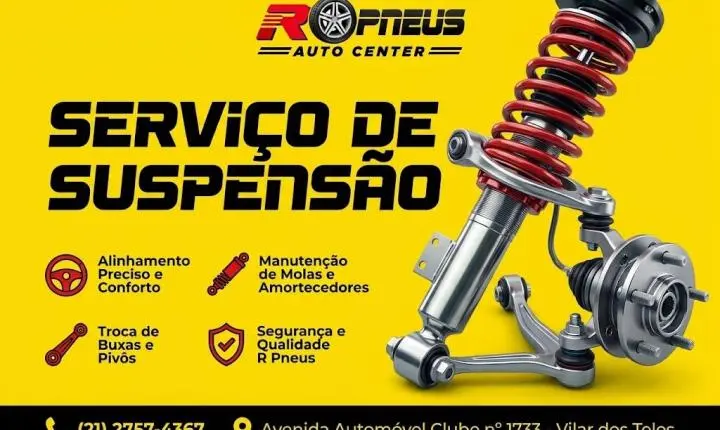 R Pneus Auto Center | Auto Center em Vilar dos Teles, São João de Meriti - RJ